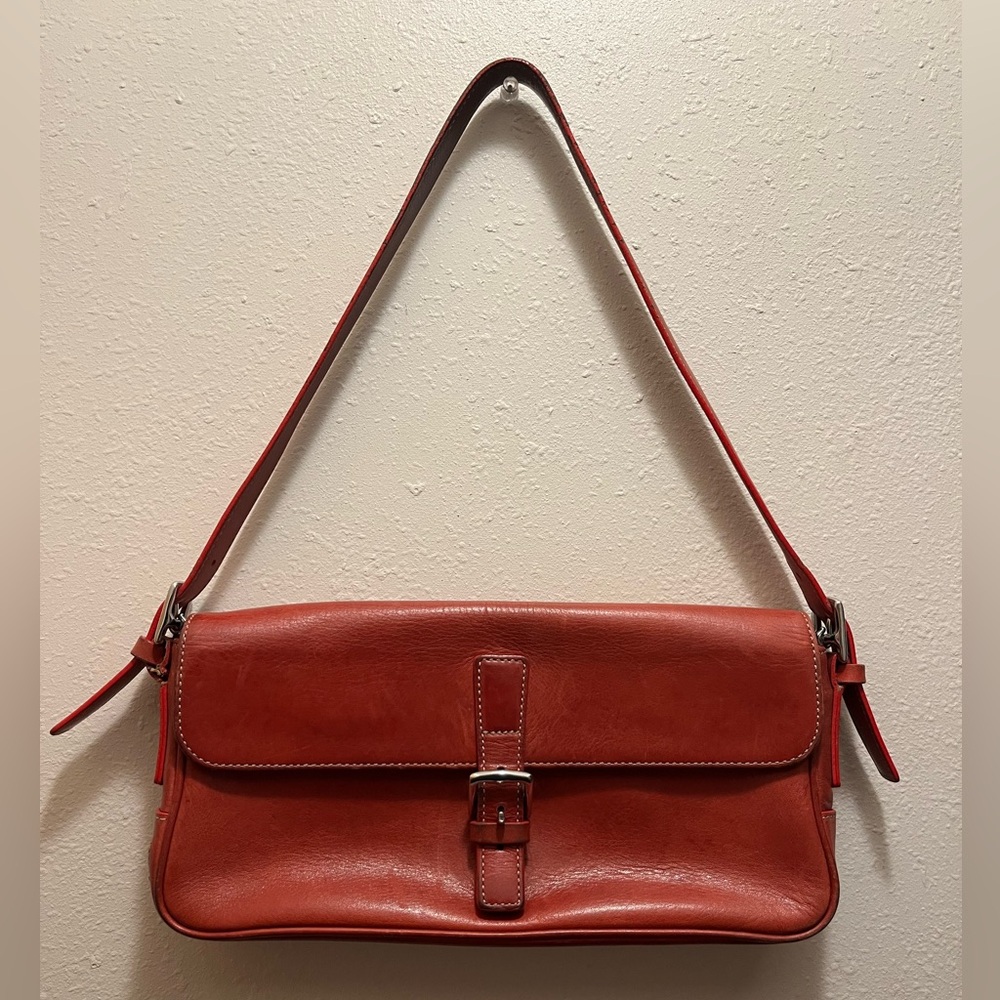 Coach Hamptons East West Buckle Shoulder Bag-Vintage Y2K-Rare Color